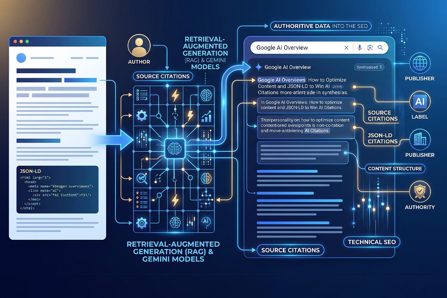 Google AI Overviews: How to Optimize Content and JSON-LD to Win AI Citations